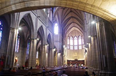 Interior de la catedral del Buen Pastor de San Sebastián