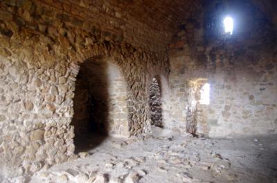 Interior de la torre del castillo