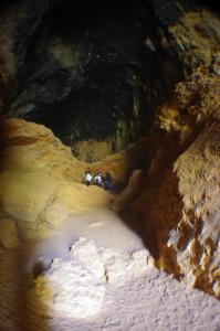 Fondo de la cueva, donde se encuentran restos de pinturas rupestres