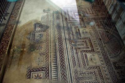 Mosaico romano en una calle