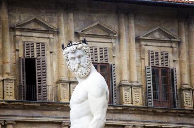 Estatuas frente al Palazzo Vecchio