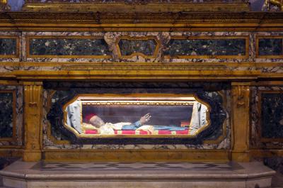 Momia de San Davino, peregrino a Santiago que murió aquí en el siglo XI