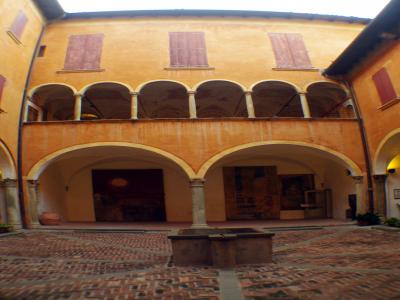 Encantador Patio del castillo de  Sforza
