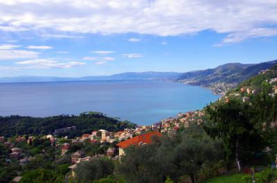 Costa mediterránea en la península de Portofino