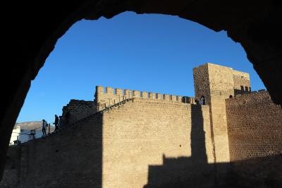 Vista interior de la muralla del Castillo  de Priego de Córdova