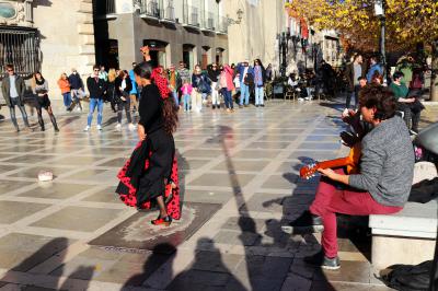 Flamenco popular en la Plaza Santa Ana