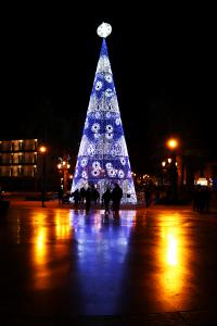 Navidad en la plaza del Balcón de Europa