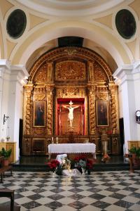 Altar mayor del Santuario del Santísimo Cristo de Villajos