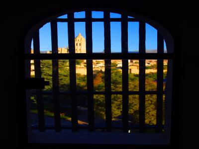 Ventana enrejada en el Alcázar de Segovia