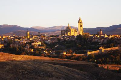 Segovia desde las proximidades del mirador de la Veracruz