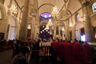 Celebración en Semana Santa en la Iglesia Nuestra Señora de la Concepción