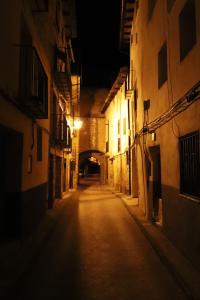 Paseo nocturno en Mora de Rubielos