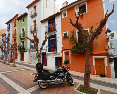 Casas de colores en el casco histórico de Villajoyosa