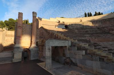 Antiguos accesos al escenario del Teatro Romano de Cartagena