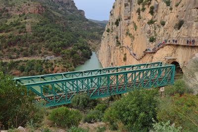 Puente de hierro de la vía férrea