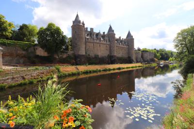 El castillo de Josselin junto al rio Oust