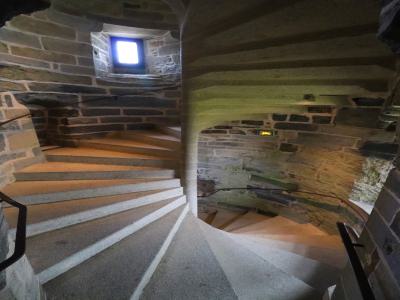 Escalera de caracol en el Chateau de Vitré