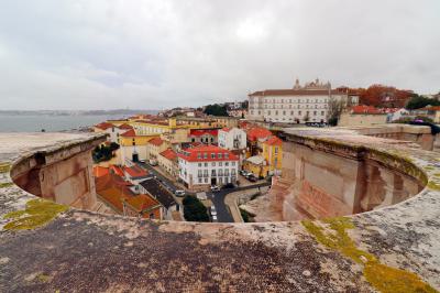 Panorámica de Lisboa desde la terraza del Panteón Nacional