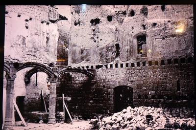 Estado a principios del S XX en ruinas del castillo