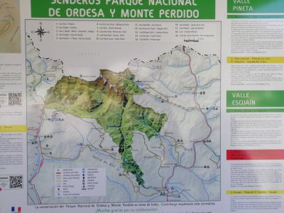 Cartel plano de Ordesa y Monte Perdido