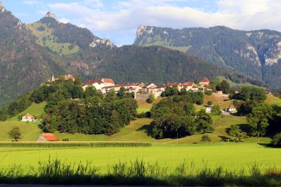 Panorámica llegando a La Gruyère