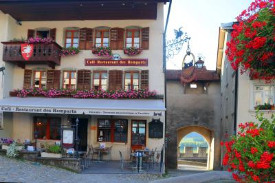 Edificaciones típicas en La Gruyère