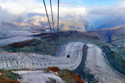 Lengua glaciar en el Matterhorn 