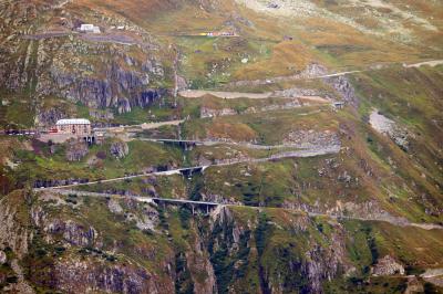 Furkapass con el Hotel Belvédère