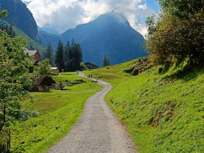 Último tramo de subida al lago Seealpsee 