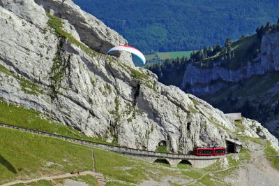 tren cremallera al Pilatus