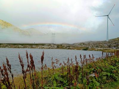 El Arco Iris nos despidió el día en San Gotardo