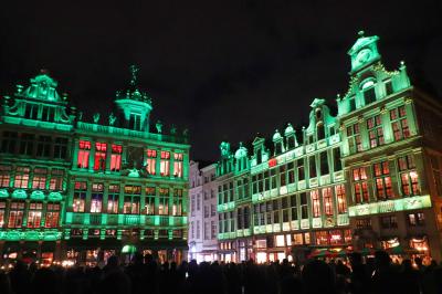 La Gran Plaza durante el espectáculo de Luz y Sonido