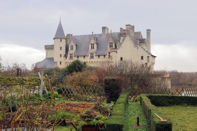 Una huerta frente al castillo de Montsoreau 