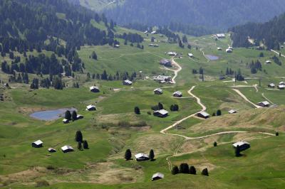 Valle de pradera de Seceda