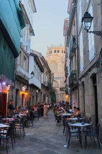 Calle animada en Ourense