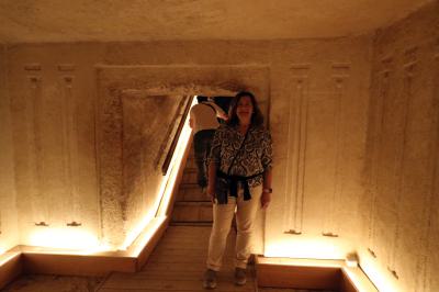 Interior de la pirá,ide de Kefren