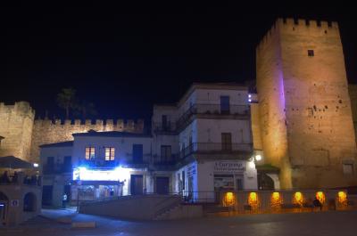 La mágia de la Alcazaba iluminada de noche 