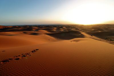 Atardecer en el desierto de Merzouga