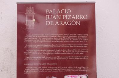Cartel del Palacio  Juan Pizarro de Aragón