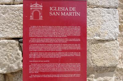 Cartel sobre la Iglesia de San Martín