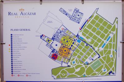Plano del Real Alcázar