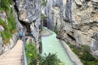 Garganta Aareschlucht, entre Meiringen e Innertkirchen